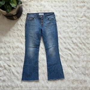 DL1961 Lara Cropped Flare Button Fly Jeans